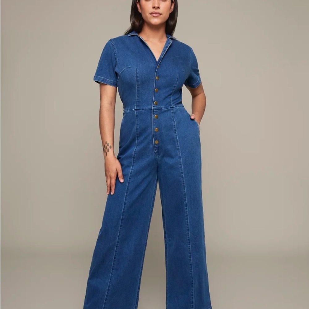 Mixed by nasrin Jean jumpsuit